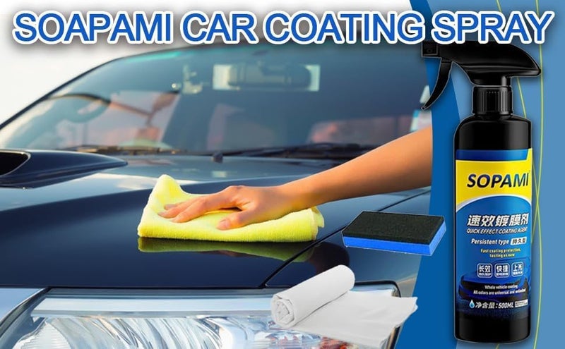 SOPAMI Ceramic Paint Sealant, Ceramic Coating Maximum Gloss & Shine ceramic wax, car coating spray Extremely Hydrophobic Ceramic Spray Coating for Cars, RVs, Motorcycles, Boats, and ATVs - Image 5
